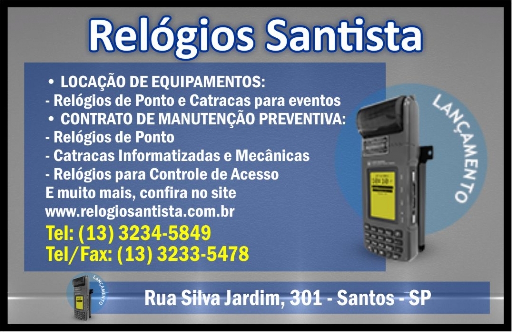 Contabilidade Minerva Clientes Relogio Santista em Santos